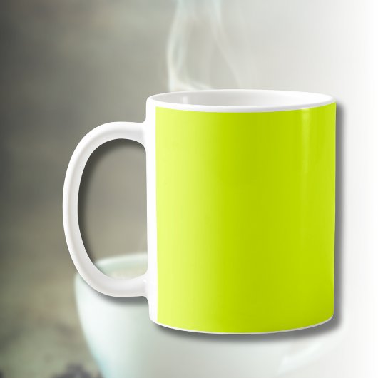 Neon Chartreuse Solid Color | Trendfarbe Kaffeetasse