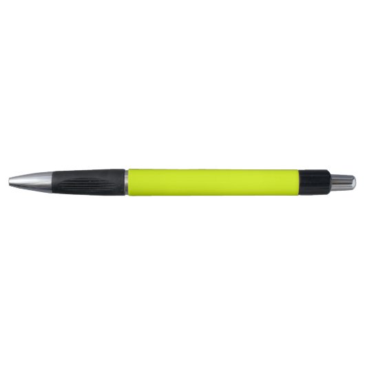 Neon Chartreuse Solid Color | Trendfarbe Kugelschreiber (Vorderseite)