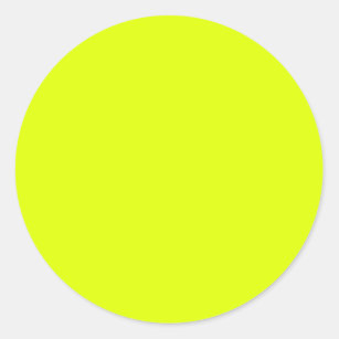 Neon Chartreuse Solid Color   Trendfarbe Runder Aufkleber