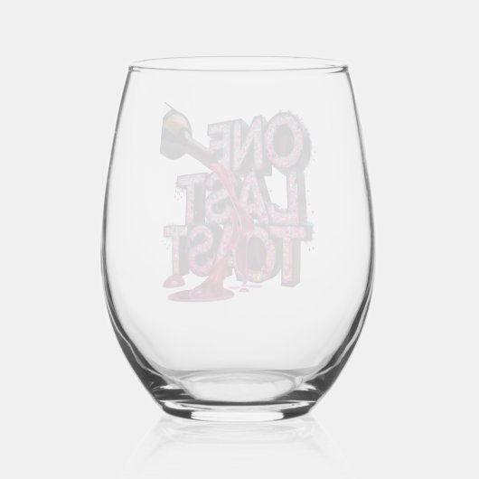 Neon Cheats: Einen letzten Toast Weinglas Ohne Stiel (Rückseite)