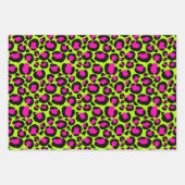 Neon Cheetah Pattern, Boys Girls & Kids, Leopard Geschenkpapier Set (Vorderseite 2)