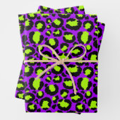 Neon Cheetah Pattern, Boys Girls & Kids, Leopard Geschenkpapier Set (Beispiel)