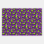 Neon Cheetah Pattern, Boys Girls & Kids, Leopard Geschenkpapier Set (Vorderseite)