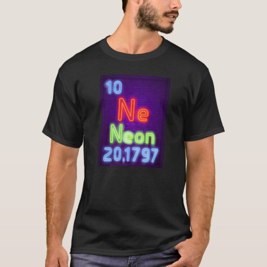 Neon Chemistry Element der Chemistry Periodic T-Shirt (Vorderseite)