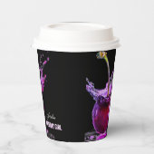 Neon Cherry Personalisiert Pappbecher (Links)