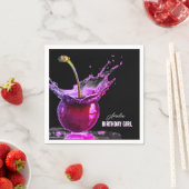 Neon Cherry Personalisiert Serviette (Beispiel)