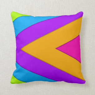 Neon Chevrons Kissen