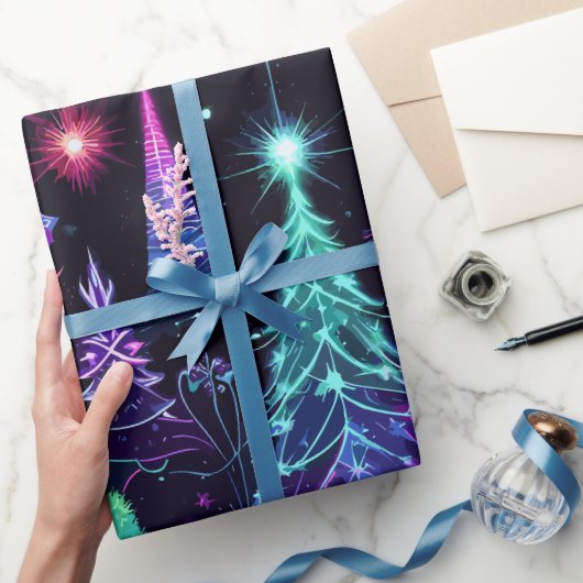 Neon Christmas Geschenkpapier (Schenken)