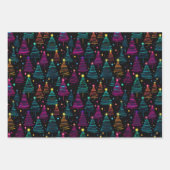 Neon Christmas Geschenkpapier Set (Vorderseite 2)