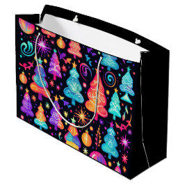 Neon Christmas Große Geschenktüte