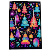 Neon Christmas Mittlere Geschenktüte (Vorderseite)