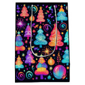 Neon Christmas Mittlere Geschenktüte (Rückseite)