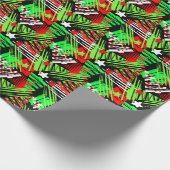 Neon Christmas Tree Musterpapier Geschenkpapier (Ecke)