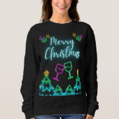 Neon Christmas Women's Sweatshirt (Vorderseite)