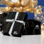 Neon Christmas Wrapping Paper Geschenkpapier<br><div class="desc">Lasst uns Weihnachten</div>