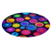Neon Circle Burst Schneidebrett (Ecke)