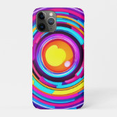 Neon Circle Vortex Muster Case-Mate iPhone Hülle (Rückseite)