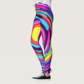 Neon Circle Vortex Muster Leggings (Links)
