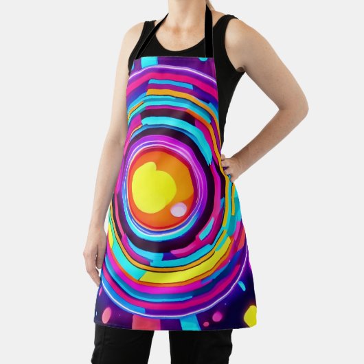 Neon Circle Vortex Muster Schürze (InSitu)