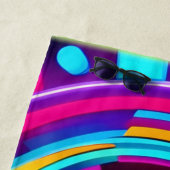 Neon Circle Vortex Muster Strandtuch (Beispiel)