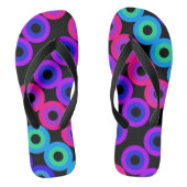 Neon Circles Badesandalen (Fußbett)