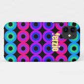 Neon Circles Case-Mate iPhone Hülle (Rückseite (Horizontal))