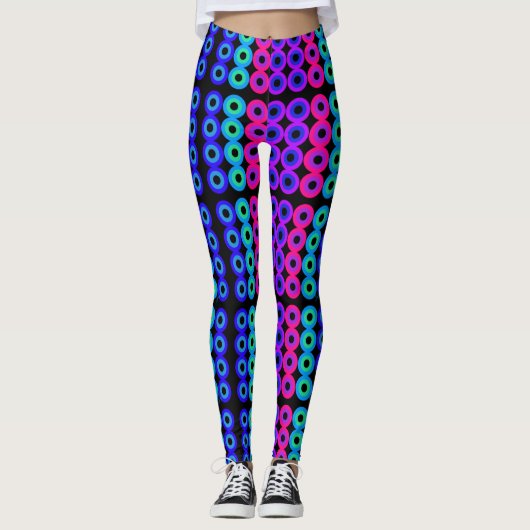 Neon Circles Leggings (Vorderseite)