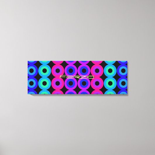 Neon Circles Leinwanddruck (Vorderseite)