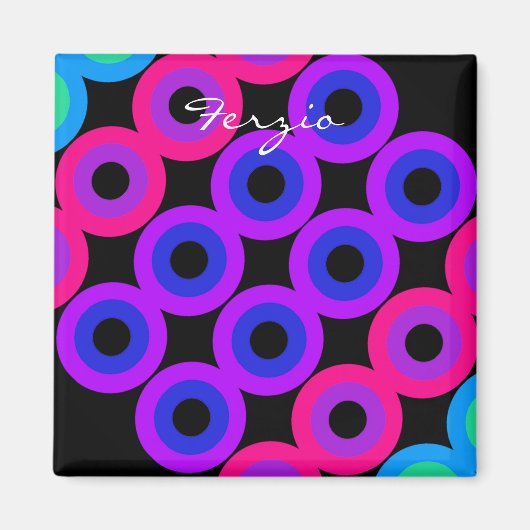 Neon Circles Magnet (Vorne)