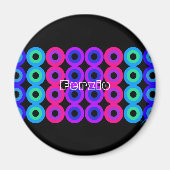 Neon Circles Magnet (Vorne)