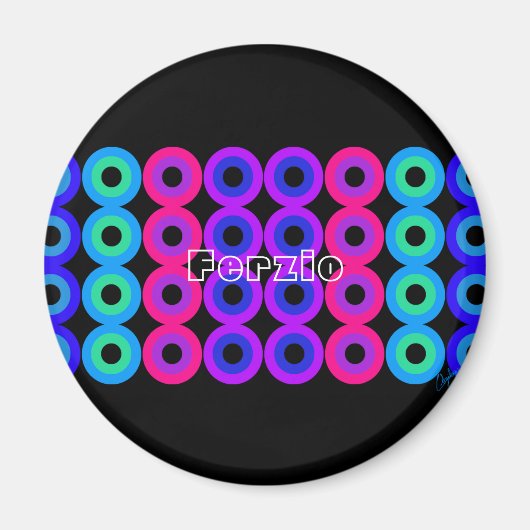 Neon Circles Magnet (Vorne)