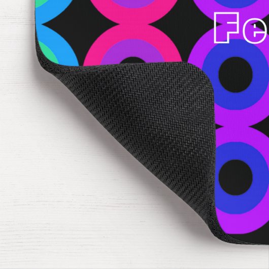 Neon Circles Mousepad (Ecke)