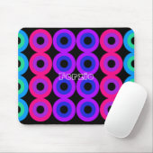 Neon Circles Mousepad (Mit Mouse)
