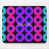 Neon Circles Mousepad (Vorne)