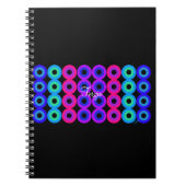 Neon Circles Notizblock (Vorderseite)