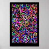 Neon Circles Poster (Vorne)
