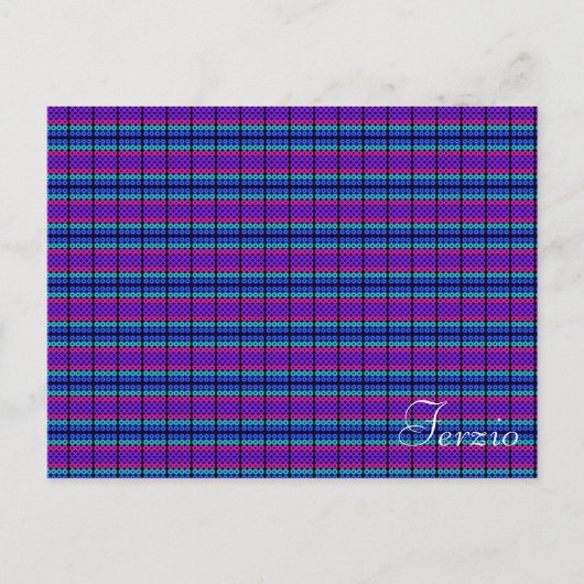 Neon Circles Postkarte (Vorderseite)