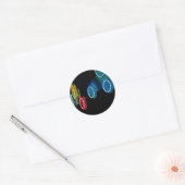 Neon Circles Sticker (Umschlag)