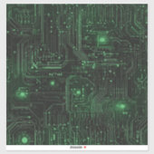 Neon Circuit Vinyl Sticker (Blatt)