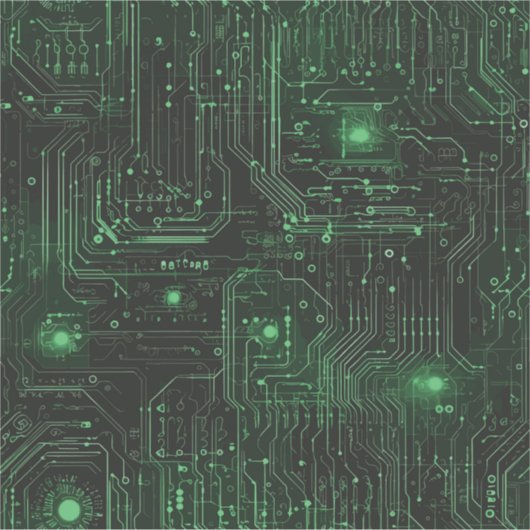 Neon Circuit Vinyl Sticker (Vorderseite)