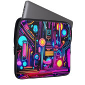 Neon Circuitys Dreams Laptopschutzhülle (Vorne Rechts)