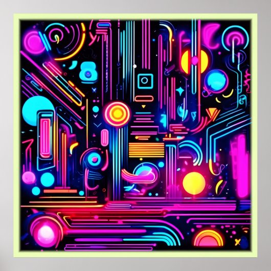 Neon Circuitys Dreams Poster (Vorne)
