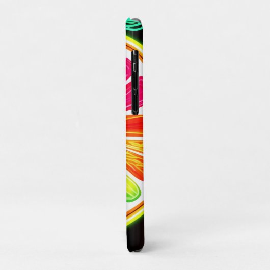 Neon Citrus Fruit Fiesta Case-Mate iPhone Hülle (Hinten/Links)