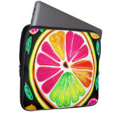 Neon Citrus Fruit Fiesta Laptopschutzhülle (Vorne Rechts)