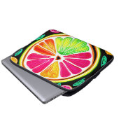Neon Citrus Fruit Fiesta Laptopschutzhülle (Vorne Knopf)