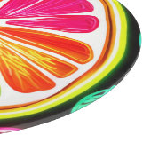 Neon Citrus Fruit Fiesta Schneidebrett (Ecke)