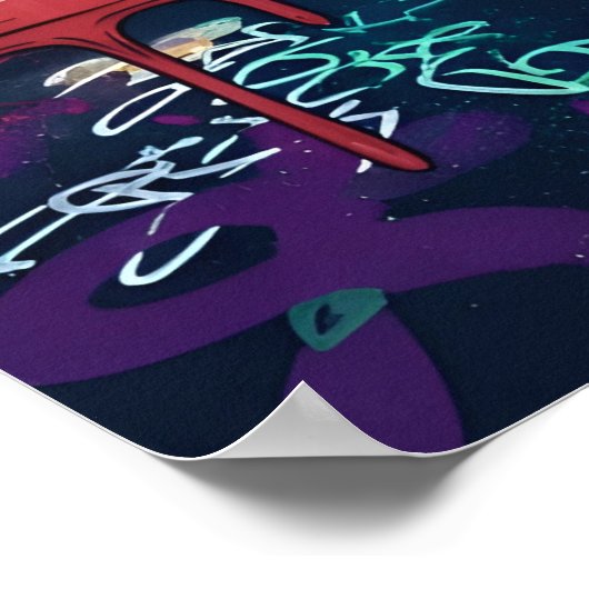 Neon City Art Poster (Ecke)