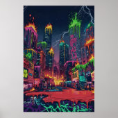 Neon City Art Poster (Vorne)