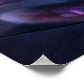 Neon City Fox Fata Morgana Poster (Ecke)