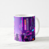 Neon City Pulse Leggings Strumpfhosen Kaffeetasse (VorderseiteRechts)